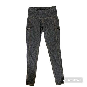 Athleta Leggings XS Heather DrifterGrey Zip Pockets Gently Worn Versatile